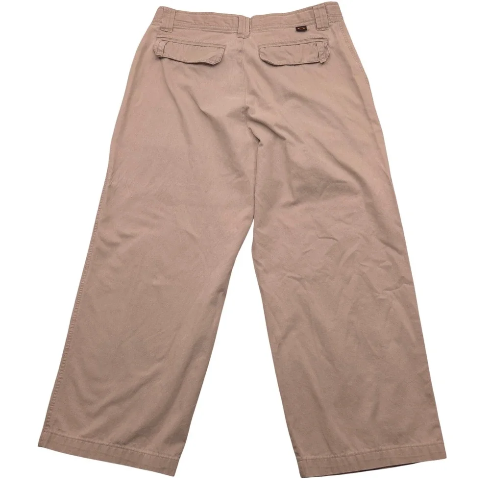 VTG‎ Y2K Oakley Softwear Cargo Pants Baggy Wide Leg Tan Mens Size 36